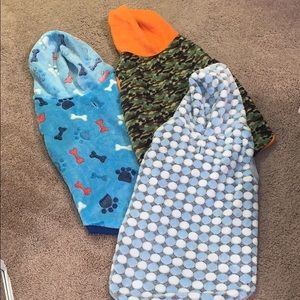 Three dog sweaters!!! Super soft and cute